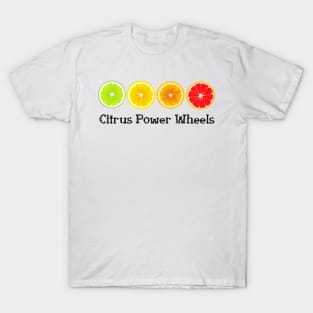 Lime Lemon Orange Vitamin Citrus Wheels of a Power of Juice Health Food choices and living Greenway for your own strong Health benefits and vitality life T-Shirt